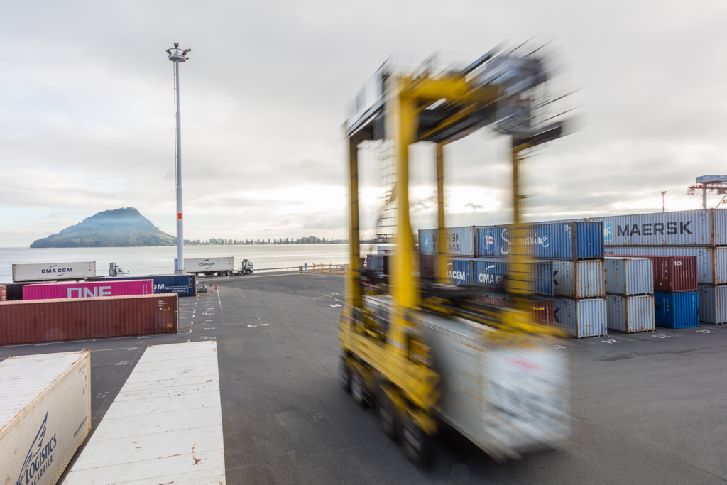 Kalmar Straddle Carriers at the Port of Tauranga